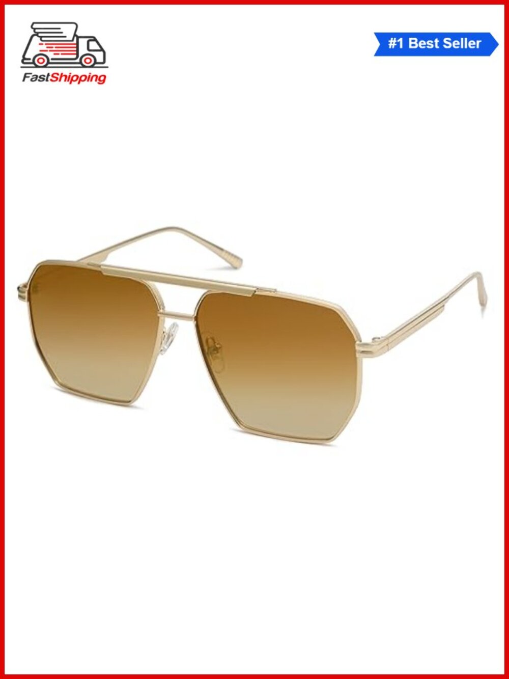 ✨ SOJOS Retro Oversized Square Polarized Sunglasses Unisex Adults Anti-Glare